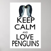 Hou kalm- en liefdespinguïns poster (Voorkant)