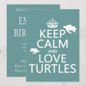Hou kalm- en liefdesschildpadden kaart (Voorkant / Achterkant)