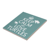 Hou kalm- en liefdesschildpadden tegeltje (Zijkant)