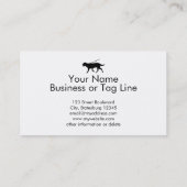 Hou kalm en loop op de hond loopbaan labrador visitekaartje (Achterkant)