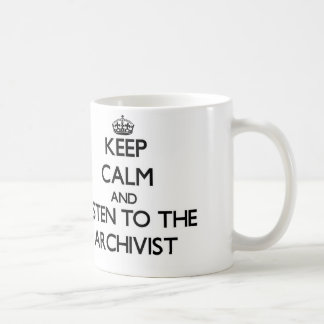Hou kalm en luister naar de Archivist Koffiemok