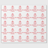 Hou kalm en luister naar de coach cadeaupapier (Vlak)