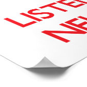 Hou kalm en luister naar de neuroloog poster (Hoek)