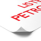 Hou kalm en luister naar de Petroleum Engineer Poster (Hoek)