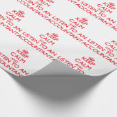 Hou kalm en luister naar een accountant cadeaupapier (Hoek)