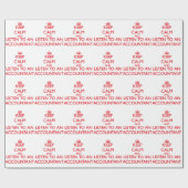 Hou kalm en luister naar een accountant cadeaupapier (Vlak)