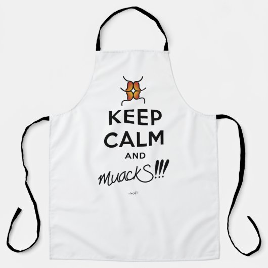 Hou kalm en muackS!!! Schort (Voorkant)