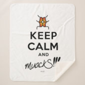 Hou kalm en muackS!!! Sherpa Deken (Voorkant)