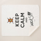 Hou kalm en muackS!!! Sherpa Deken (Voorkant (horizontaal))