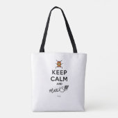 Hou kalm en muackS!!! Tote Bag (Achterkant)