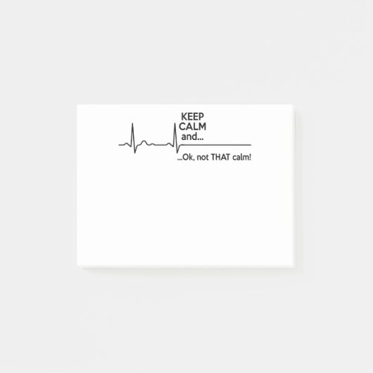 Hou kalm en niet zo kalm. post-it® notes (Voorkant)