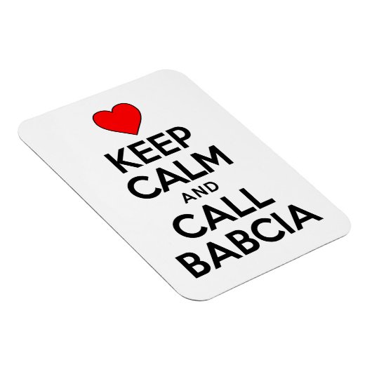 Hou kalm en noem Babcia Poolse grootmoeder Magneet (Rechterzijde)