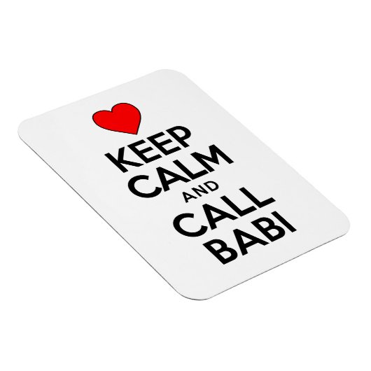 Hou kalm en noem Babi de grootmoeder Magnet Magneet (Rechterzijde)