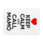 Hou kalm en noem mamo Irish Grandmoeder Magnet Magneet (Horizontaal)