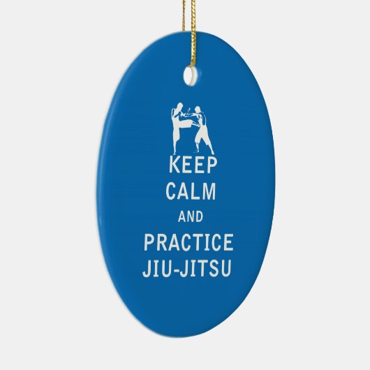 Hou kalm en oefen Jiu-Jitsu Keramisch Ornament (Rechts)