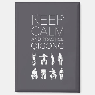 Hou kalm en oefen Qigong Magneet
