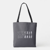 Hou kalm en oefen Qigong Tote Bag (Achterkant)