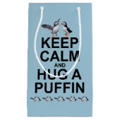 Hou kalm en pak een Puffin Gift Bag Klein Cadeauzakje (Voorkant)