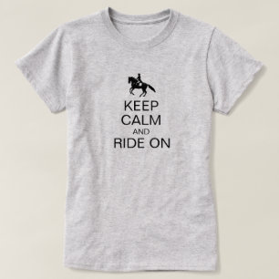 Hou kalm en Ride op Funny Equestrian T-shirt
