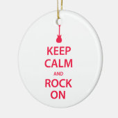 Hou kalm en rots aan! keramisch ornament (Links)