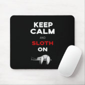 Hou kalm en rustig aan. Sloth Lover. Funny Nerd Muismat (Met muis)