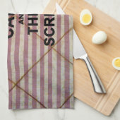 Hou kalm en schroef dan. theedoek (Quarter Fold)