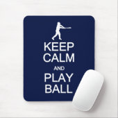 Hou kalm en speel bal mousepad muismat (Met muis)