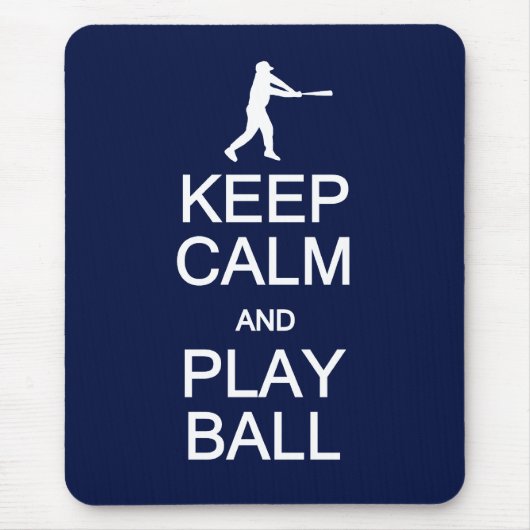 Hou kalm en speel bal mousepad muismat (Voorkant)