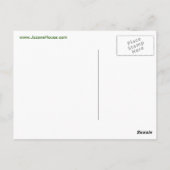 Hou kalm en speel op groen Briefkaart (Achterkant)