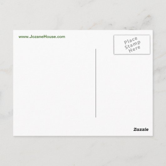 Hou kalm en speel op groen Briefkaart (Achterkant)