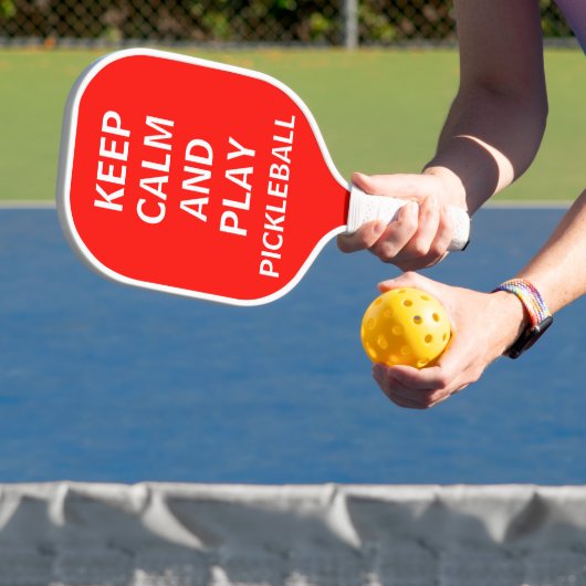 Hou kalm en speel Pickleball Funny Paddle (Insitu)