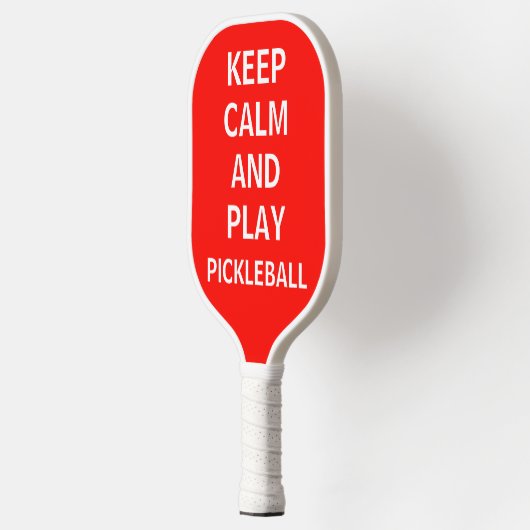 Hou kalm en speel Pickleball Funny Paddle (Links)