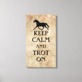 Hou kalm en trot op Equestrië Canvas Afdruk (Voorkant)