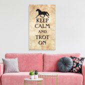 Hou kalm en trot op Equestrië Canvas Afdruk (Insitu (Woonkamer))