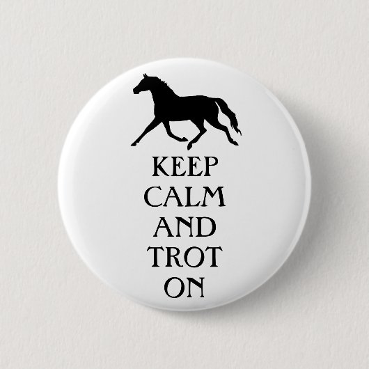 Hou kalm en trot op Equestrië Ronde Button 5,7 Cm (Voorkant)