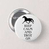 Hou kalm en trot op Equestrië Ronde Button 5,7 Cm (Voorkant /achterkant)