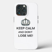 "Hou kalm en verlies me niet!" Case-Mate iPhone Case (Achterkant)