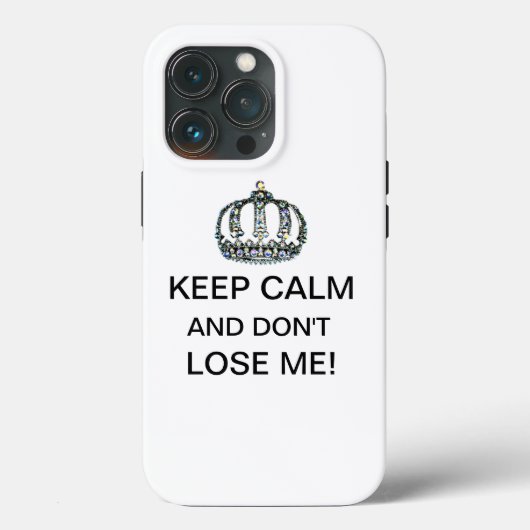 "Hou kalm en verlies me niet!" Case-Mate iPhone Case (Achterkant)