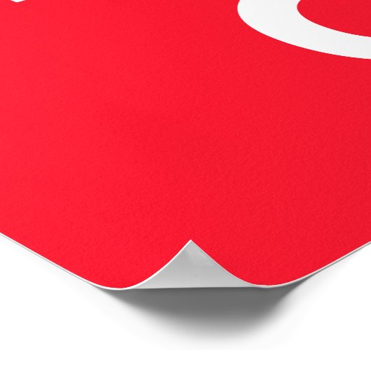 Hou kalm en vertrouw God Poster, kies uw KLEUR Poster (Hoek)