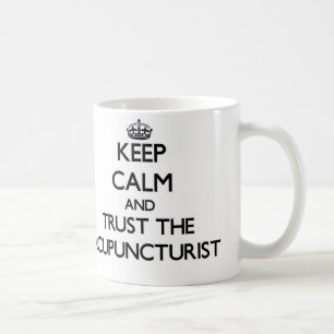 Hou kalm en vertrouw op de acupuncturist koffiemok