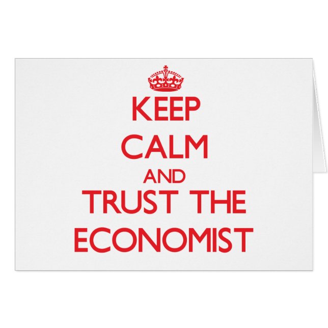 Hou kalm en vertrouw op de econoom (Voorkant Horizontaal)