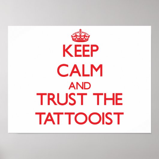 Hou kalm en vertrouw op de tatoïst poster (Voorkant)