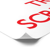 Hou kalm en vertrouw op een screenwriter poster (Hoek)