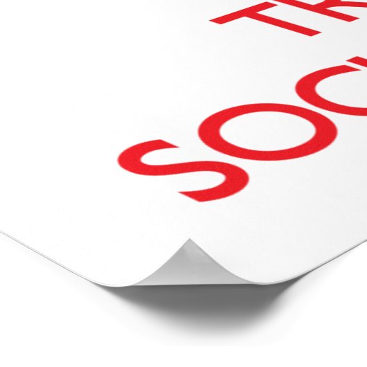 Hou kalm en vertrouw op een sociaal werker poster (Hoek)