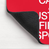 Hou kalm en vertrouw op je eerste antwoordapparaat muismat (Hoek)