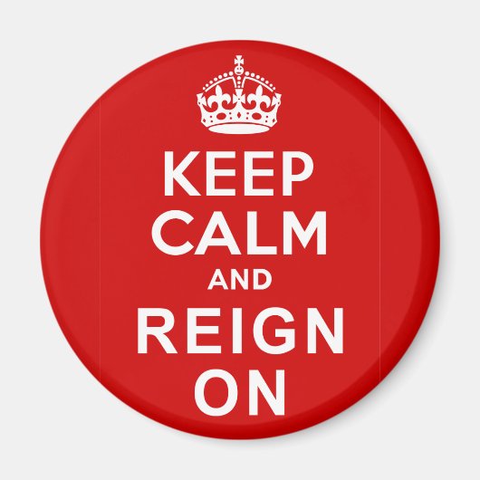 Hou kalm en vorst op diamantjubelen magneet (Voorkant)