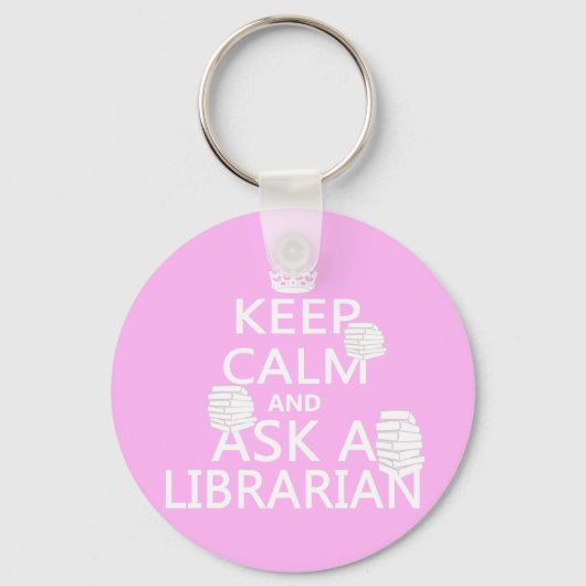 Hou kalm en vraag het aan een dierenarts sleutelhanger (Voorkant)