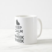 Hou kalm en Wheek Wheek Koffiemok (Voorkant rechts)