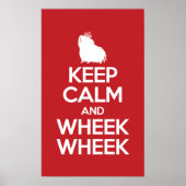 Hou kalm en Wheek Wheek Poster (Voorkant)