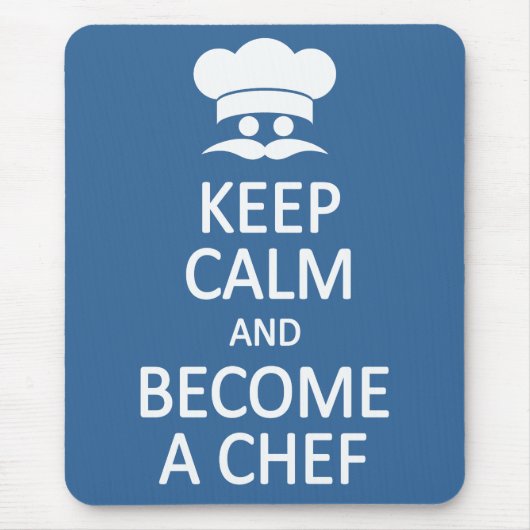 Hou kalm en word een Chef custom mousepad Muismat (Voorkant)